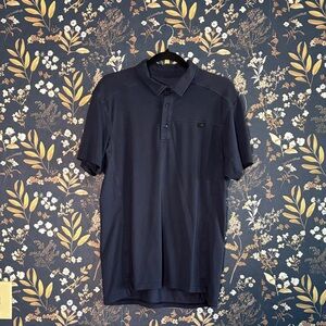 Arc'teryx Captive SS Polo Shirt Men's M Blue Short Sleeve Performance